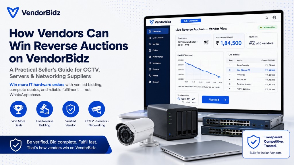 How Vendors Can Win Reverse Auctions on VendorBidz (A Practical Seller's Guide)