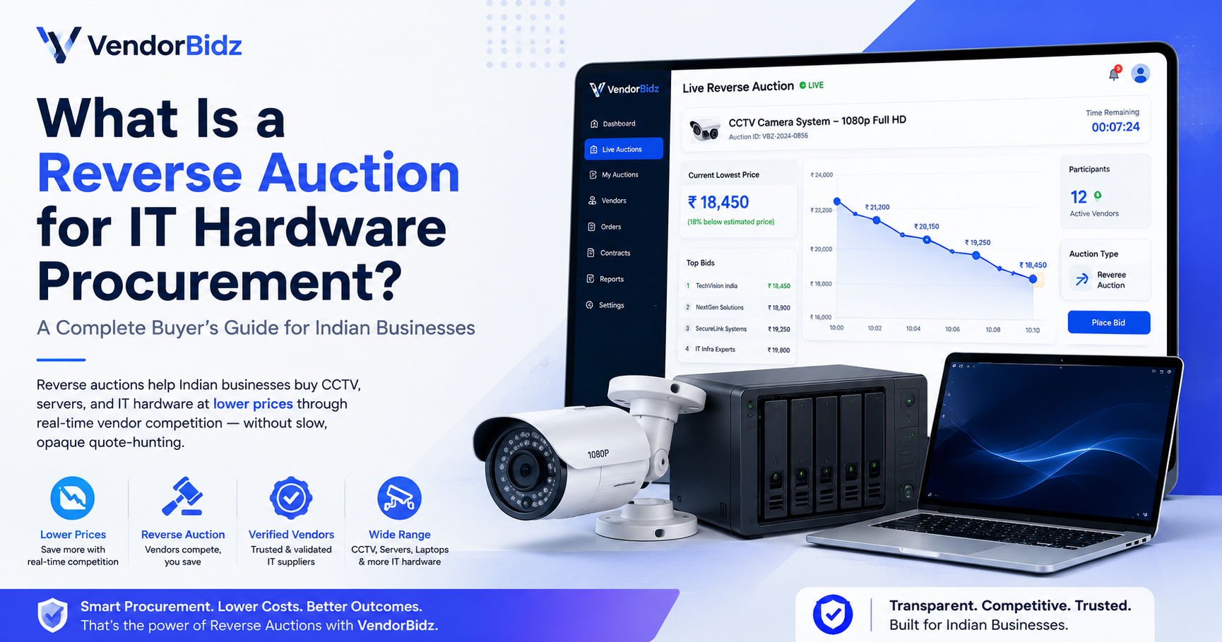 What Is a Reverse Auction for IT Hardware Procurement? A Complete Buyer’s Guide for Indian Businesses